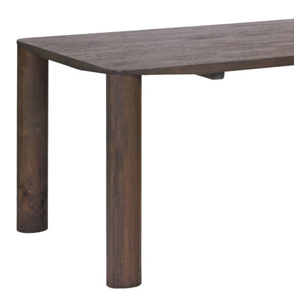 Espresso Solid Wood Dining Table - 79-inch
