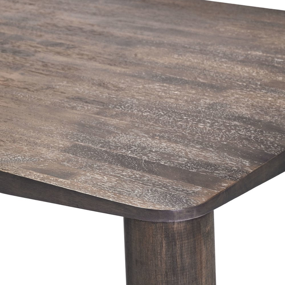 Espresso Solid Wood Dining Table - 79-inch