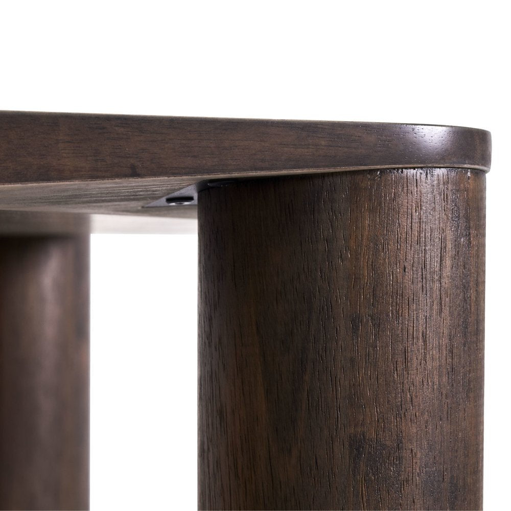 Espresso Solid Wood Dining Table - 79-inch