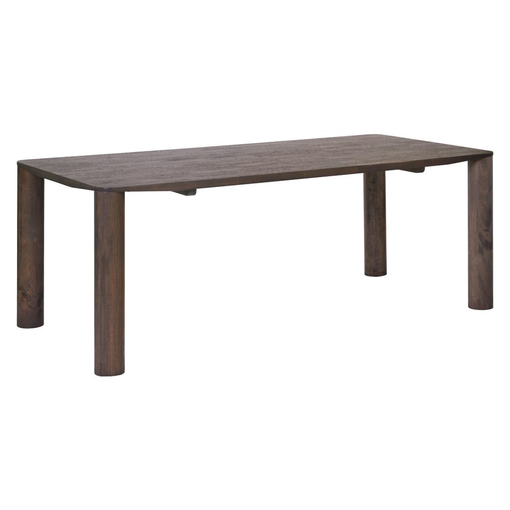 Espresso Solid Wood Dining Table - 79-inch