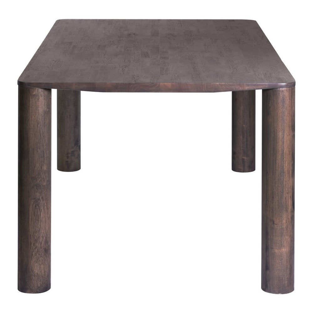 Espresso Solid Wood Dining Table - 79-inch