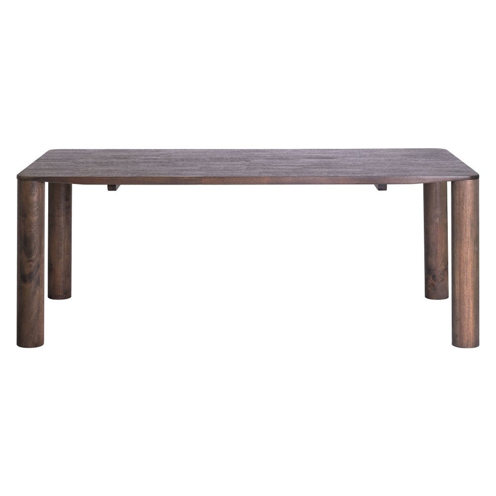 Espresso Solid Wood Dining Table - 79-inch