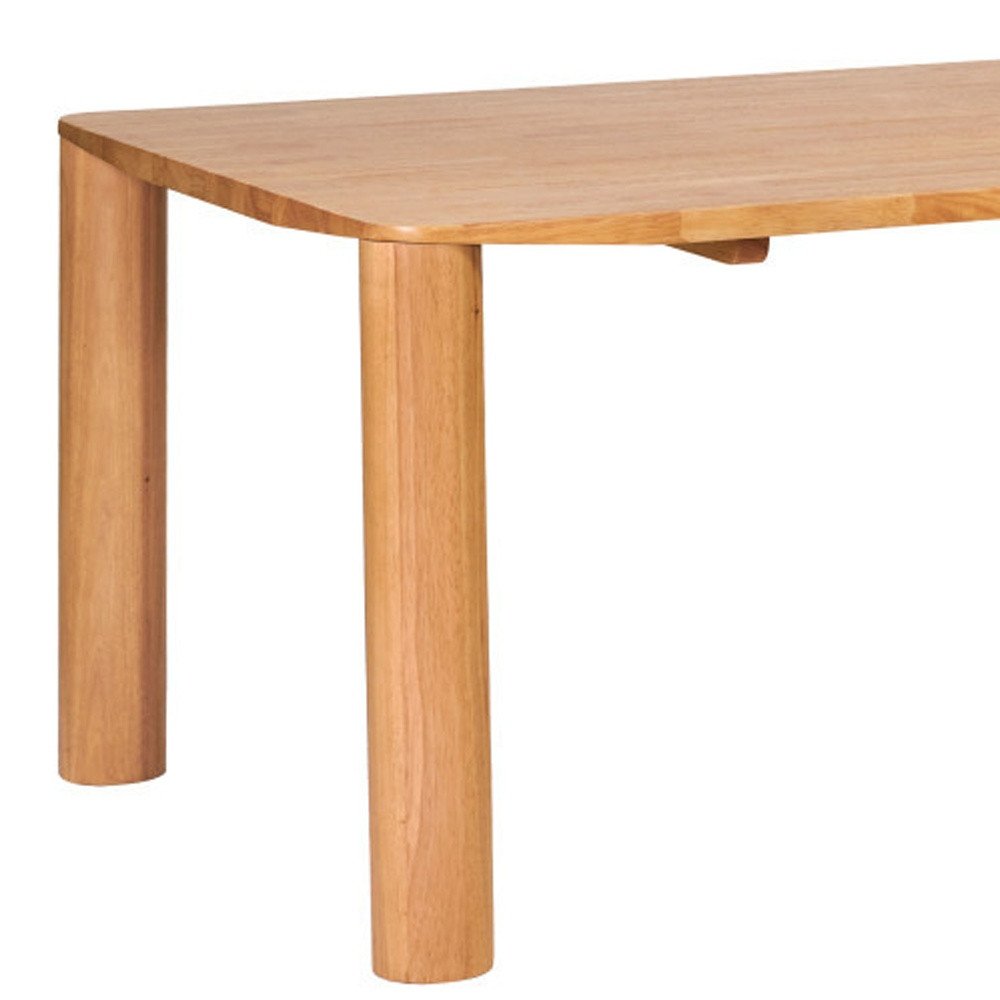 Natural Solid Wood Dining Table - 79-inch