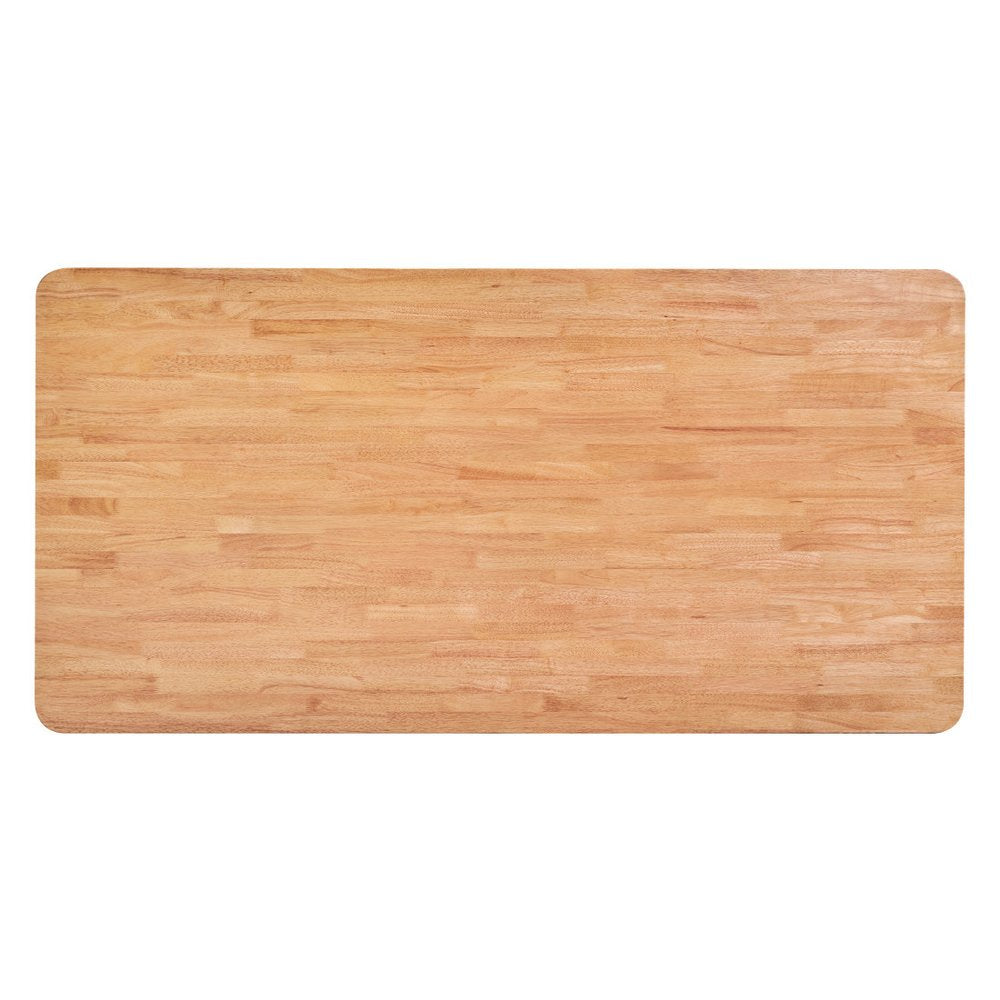 Natural Solid Wood Dining Table - 79-inch