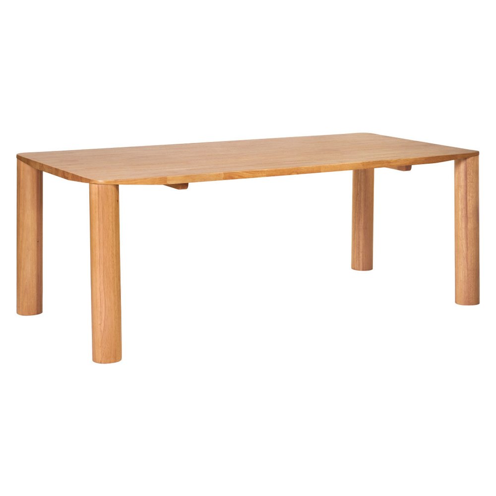 Natural Solid Wood Dining Table - 79-inch