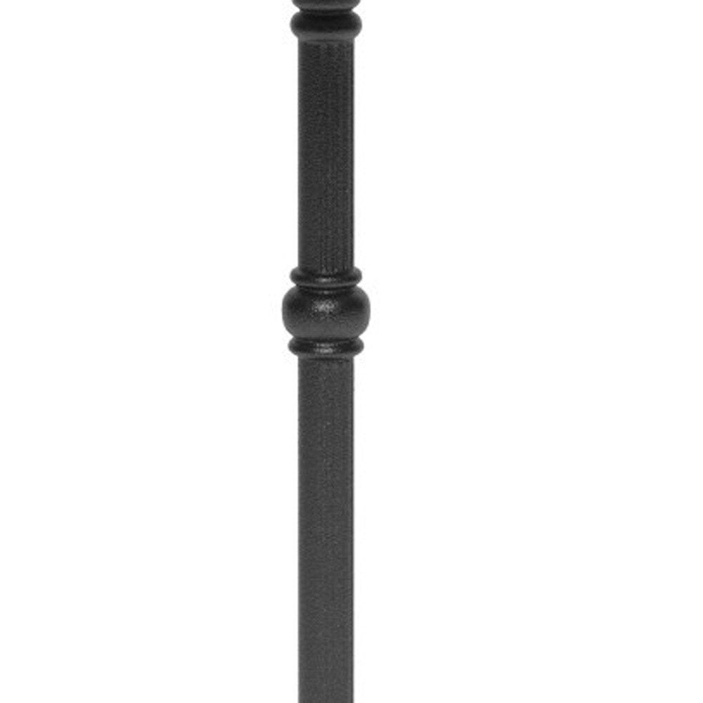 Gray and Black Wood and Aluminum Indoor Outdoor Pedestal Base Round Top Dining Table