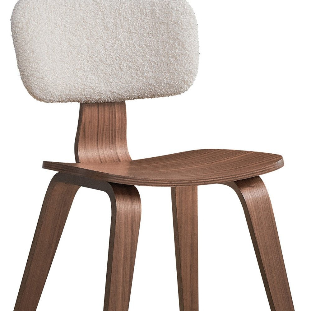 Set of Two Green and Brown Fabric Open Back Dining Side Chairs