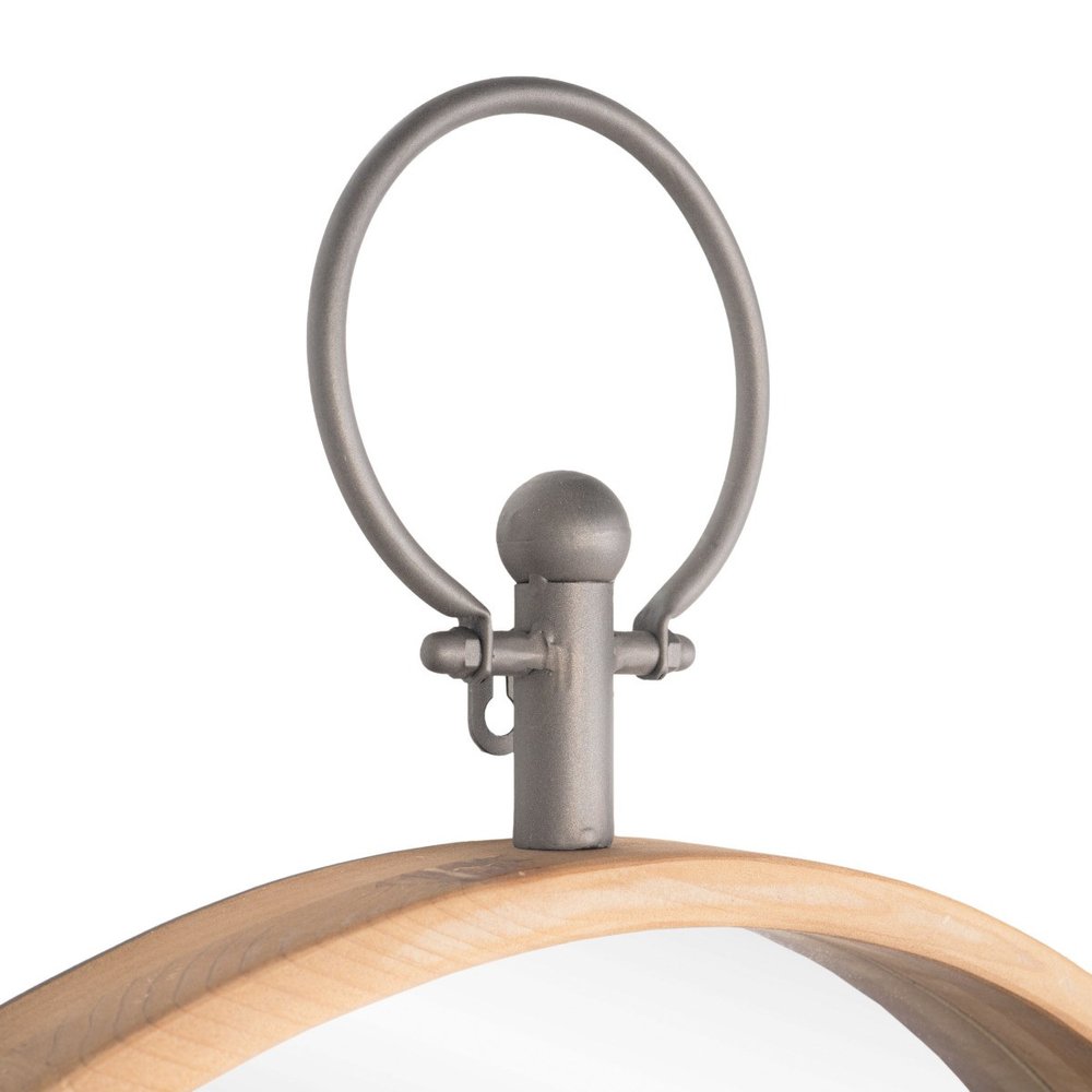 Bronze Round Metal Framed Accent Mirror - 30-inch