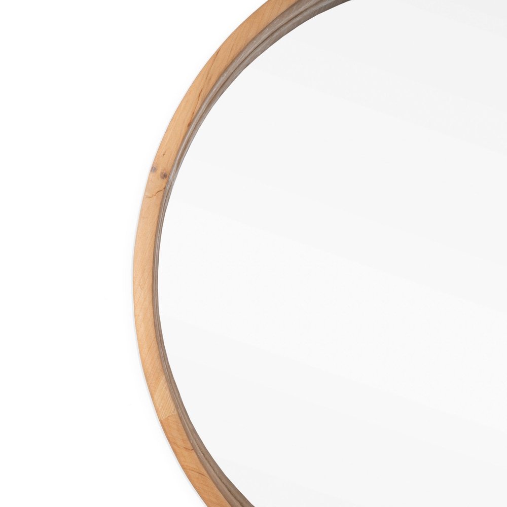Bronze Round Metal Framed Accent Mirror - 30-inch