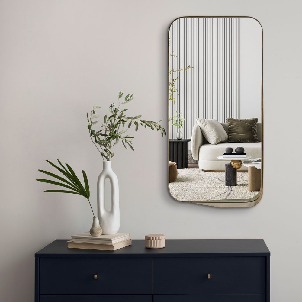 Bronze Metal Accent Mirror - 28-inch