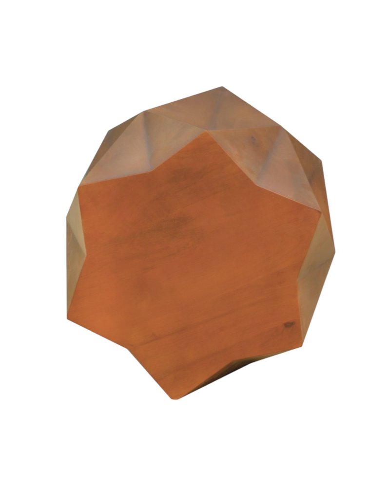 Brown Solid Wood End Table - 24-inch