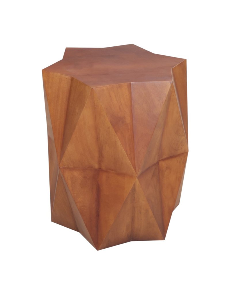 Brown Solid Wood End Table - 24-inch