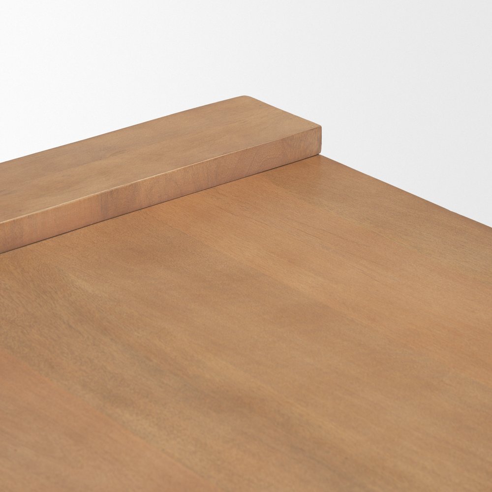 Natural Solid Wood Sled Coffee Table - 48-inch