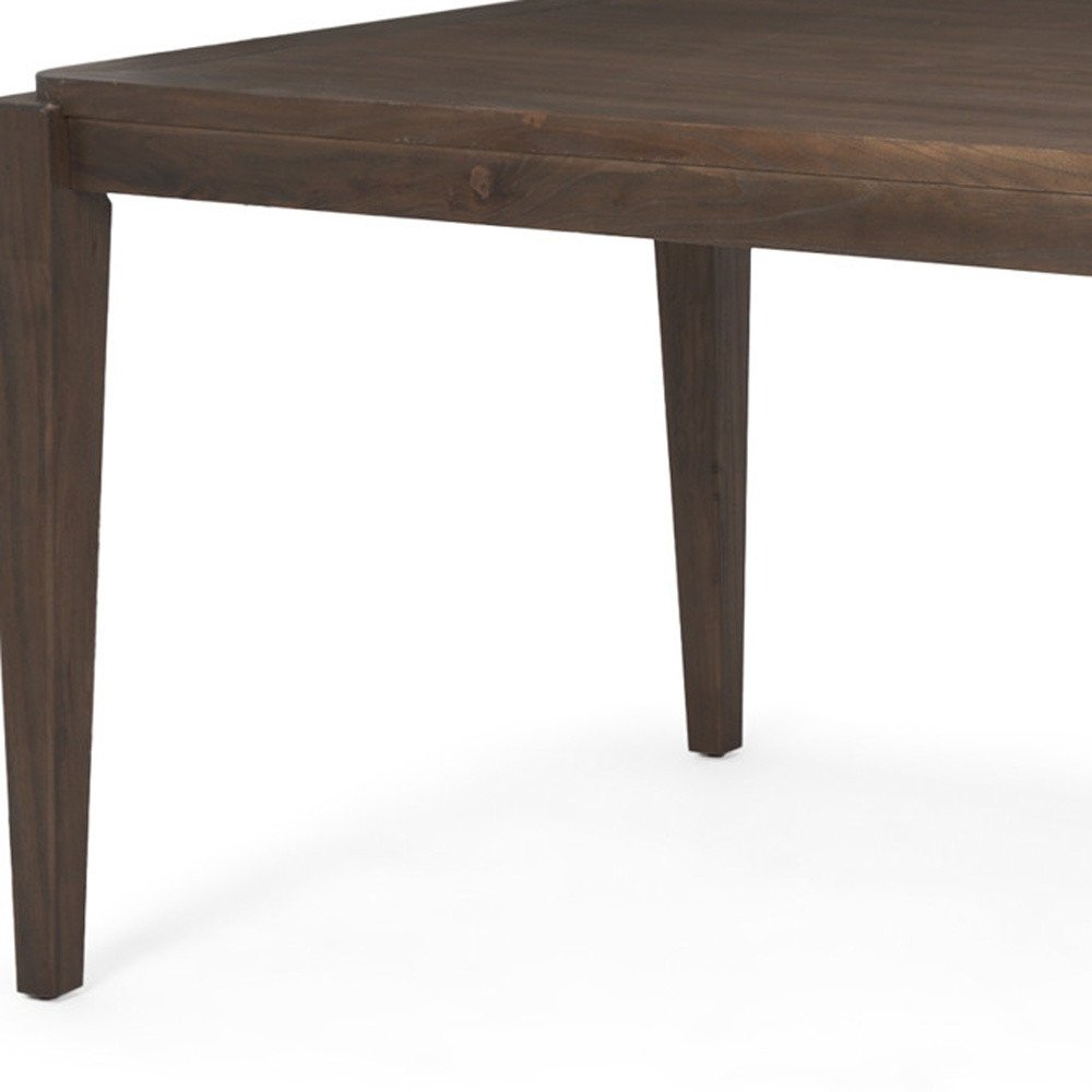 Dark Brown Wood Dining Table - 72-inch