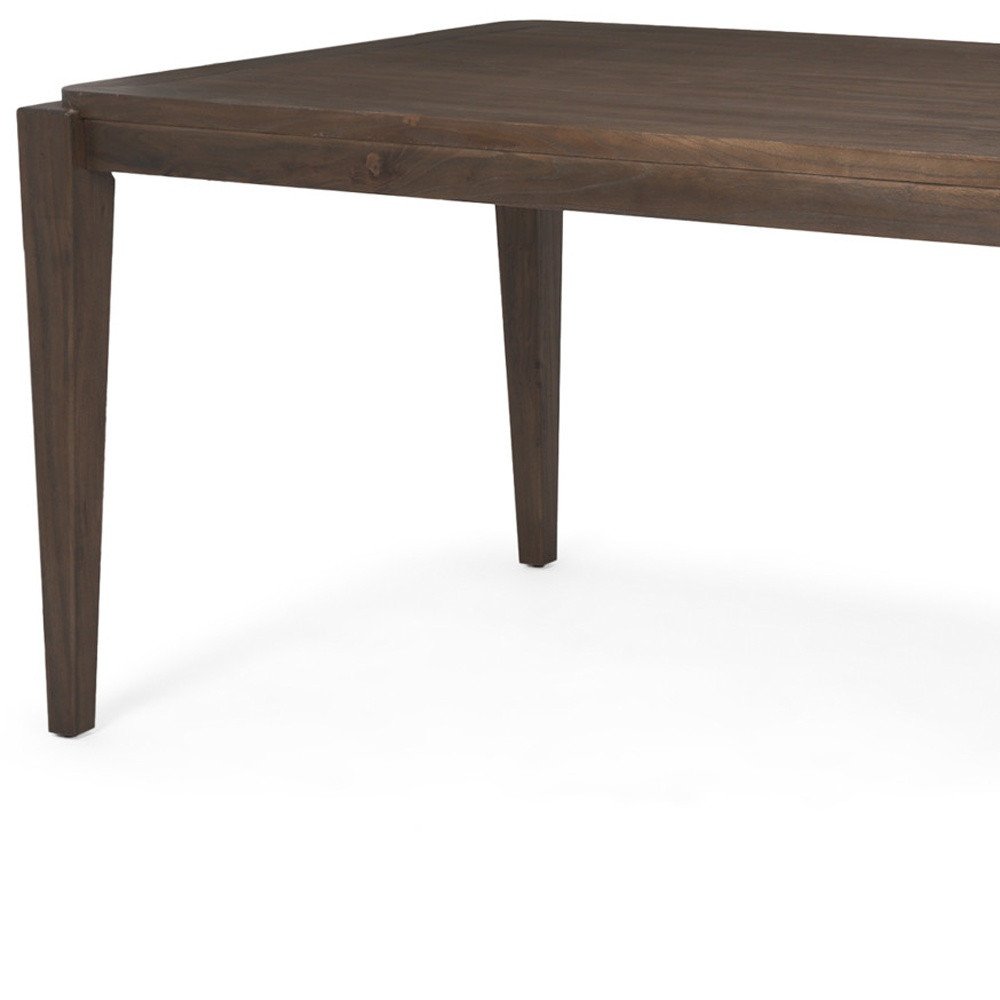 Dark Brown Wood Dining Table - 72-inch