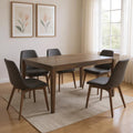 Dark Brown Wood Dining Table - 72-inch