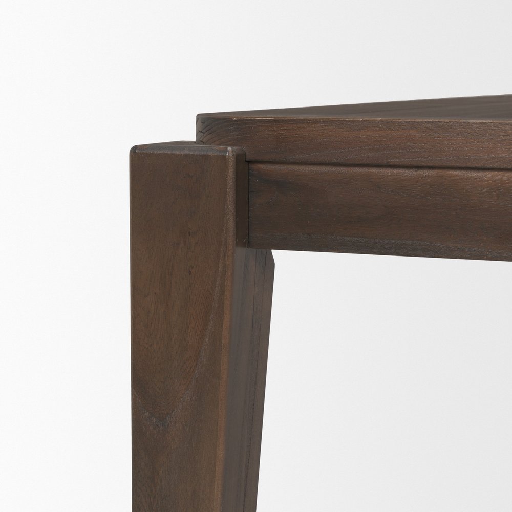 Dark Brown Wood Dining Table - 72-inch
