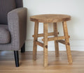 Brown Distressed Solid Wood End Table - 23-inch
