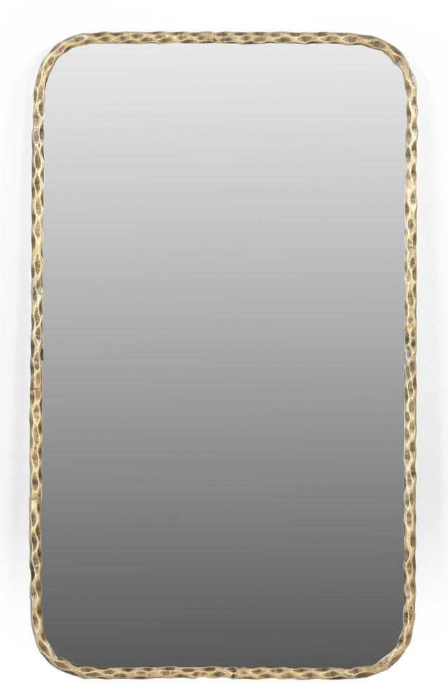 Brass Iron Framed Accent Mirror - 48-inch