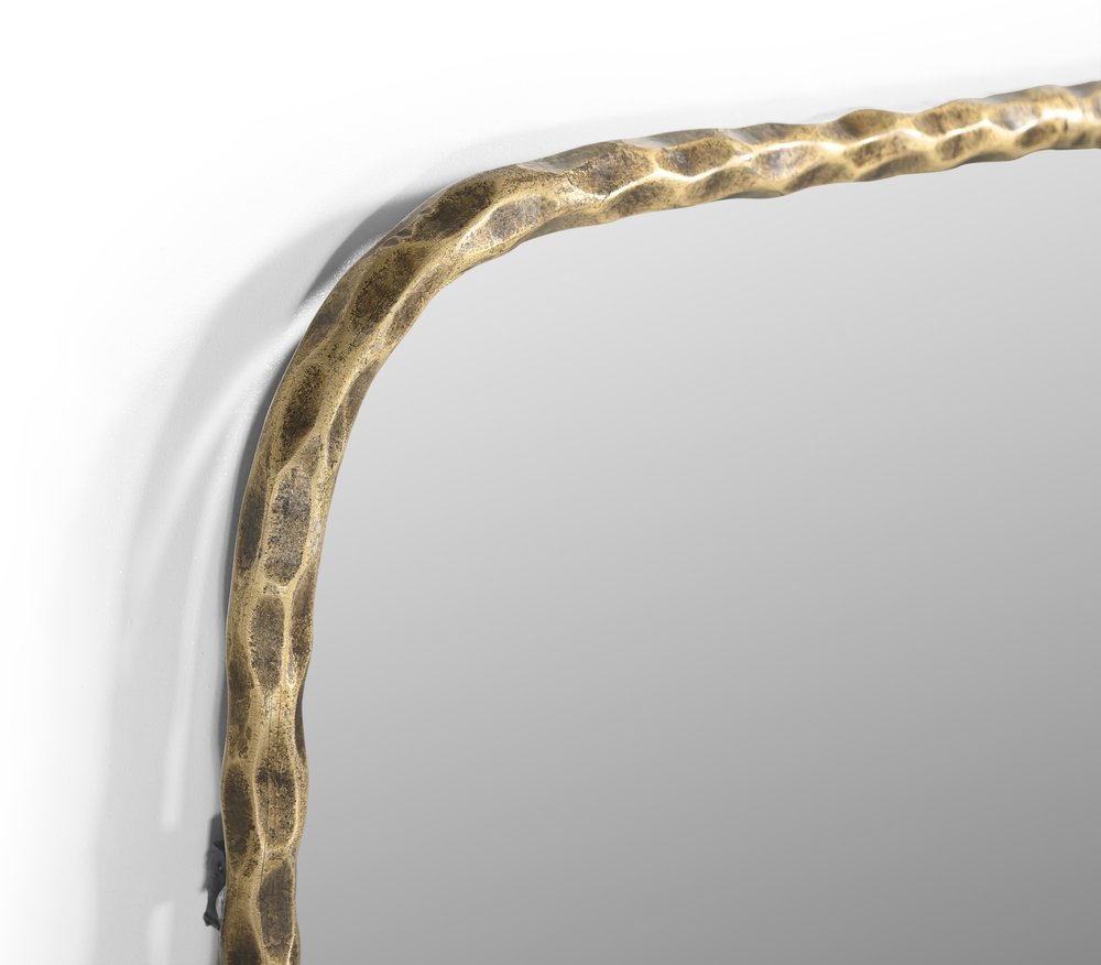 Brass Iron Framed Accent Mirror - 48-inch