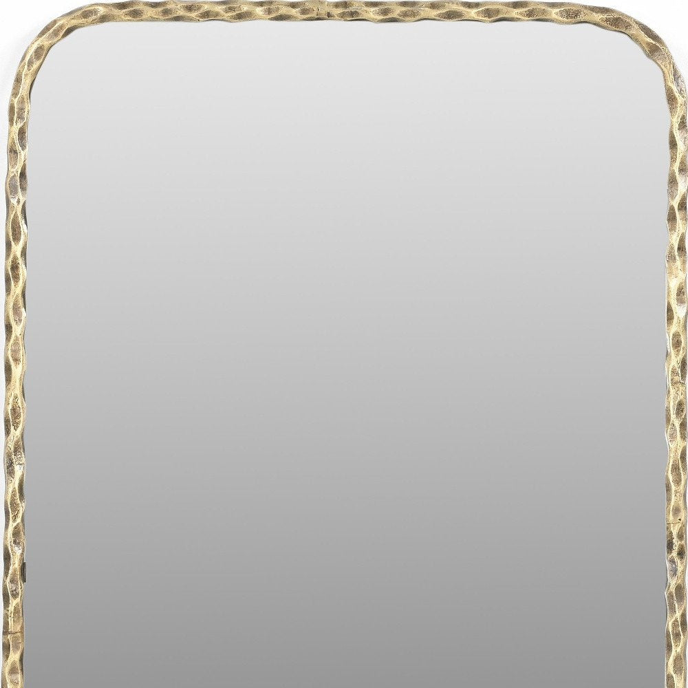 Brass Iron Framed Accent Mirror - 48-inch