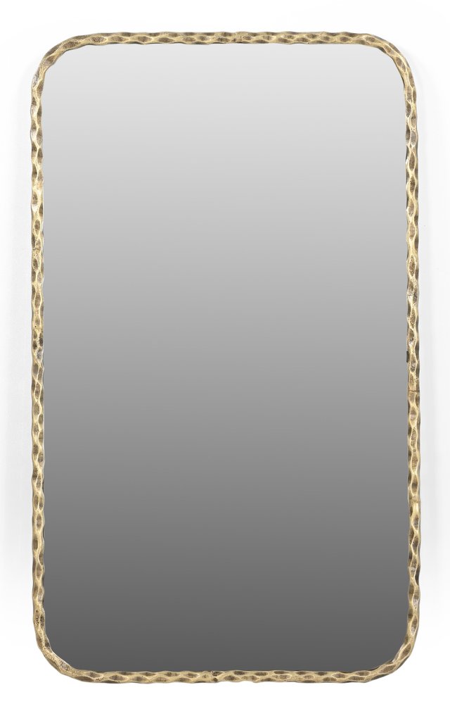 Brass Iron Framed Accent Mirror - 48-inch