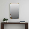 Brass Iron Framed Accent Mirror - 48-inch