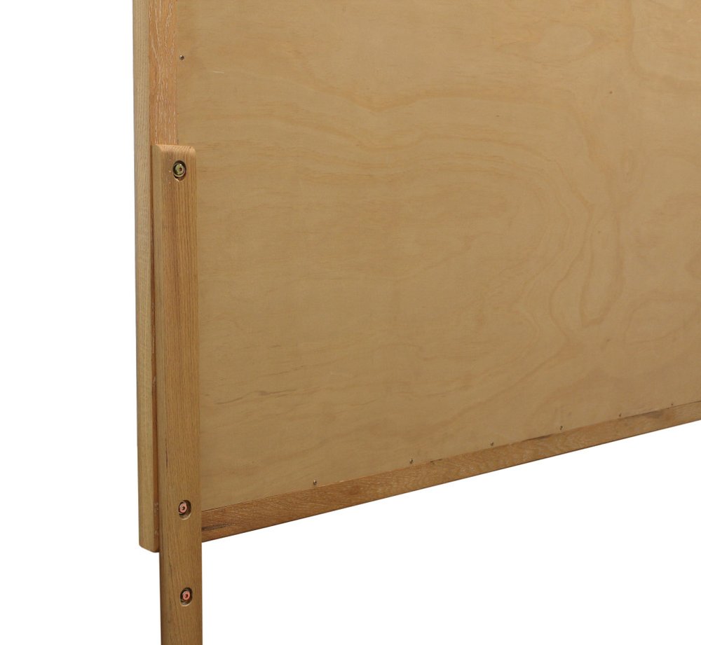 Natural Solid Wood Framed Mounted Accent Mirror - 40-inch