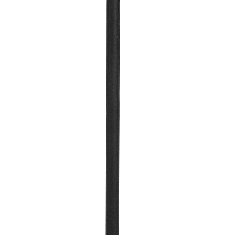 Brass Iron Round End Table with Shelf - 22-inch