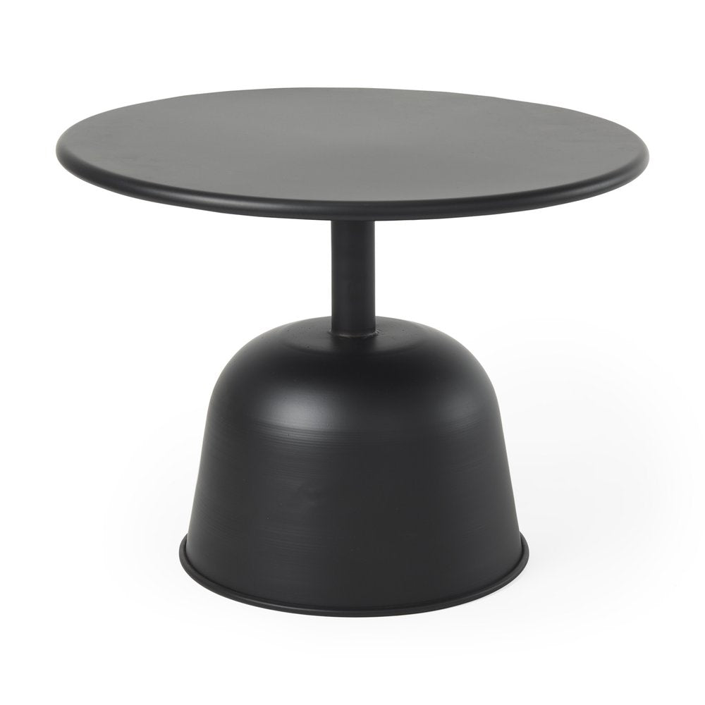 Black Iron and Metal Tray Table - 20-inch