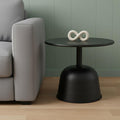 Black Iron and Metal Tray Table - 20-inch