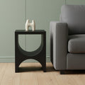 Black Iron Square Sled End Table - 22-inch