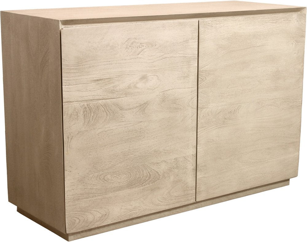 Natural Distressed Solid Wood Sideboard Soft Close with Two Doors - 48-inch