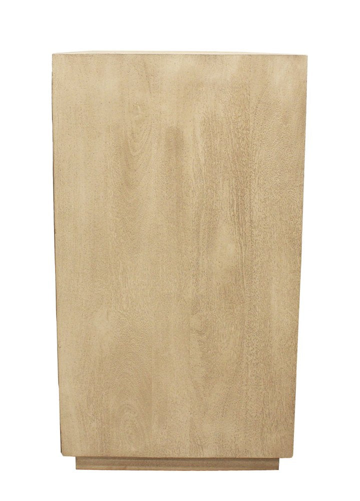 Natural Distressed Solid Wood Sideboard Soft Close with Two Doors - 48-inch