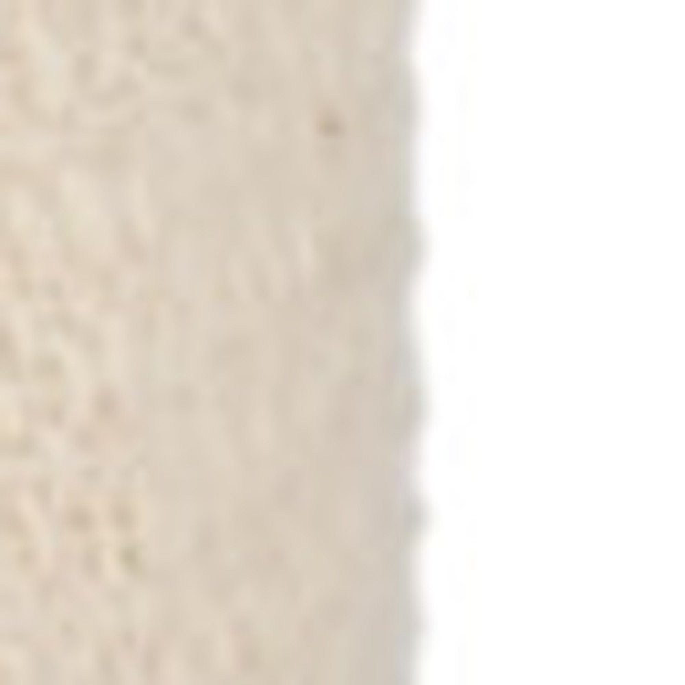 Cream and Black Wool Polka Dots Cube Pouf Ottoman - 16-inch