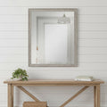 Silver Framed Accent Mirror - 32-inch