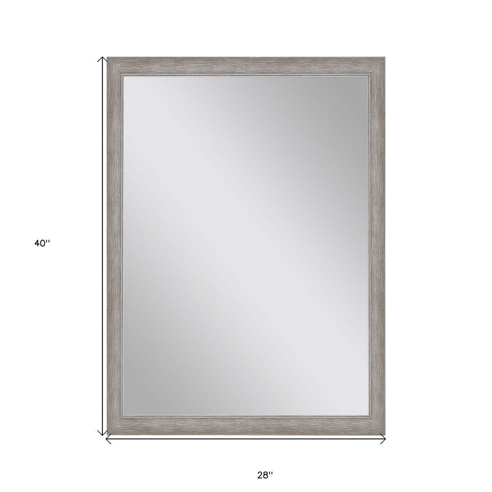 Silver Accent Mirror - 40-inch