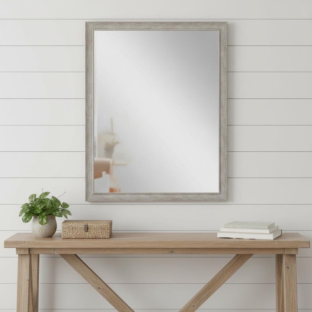 Silver Framed Accent Mirror - 44-inch