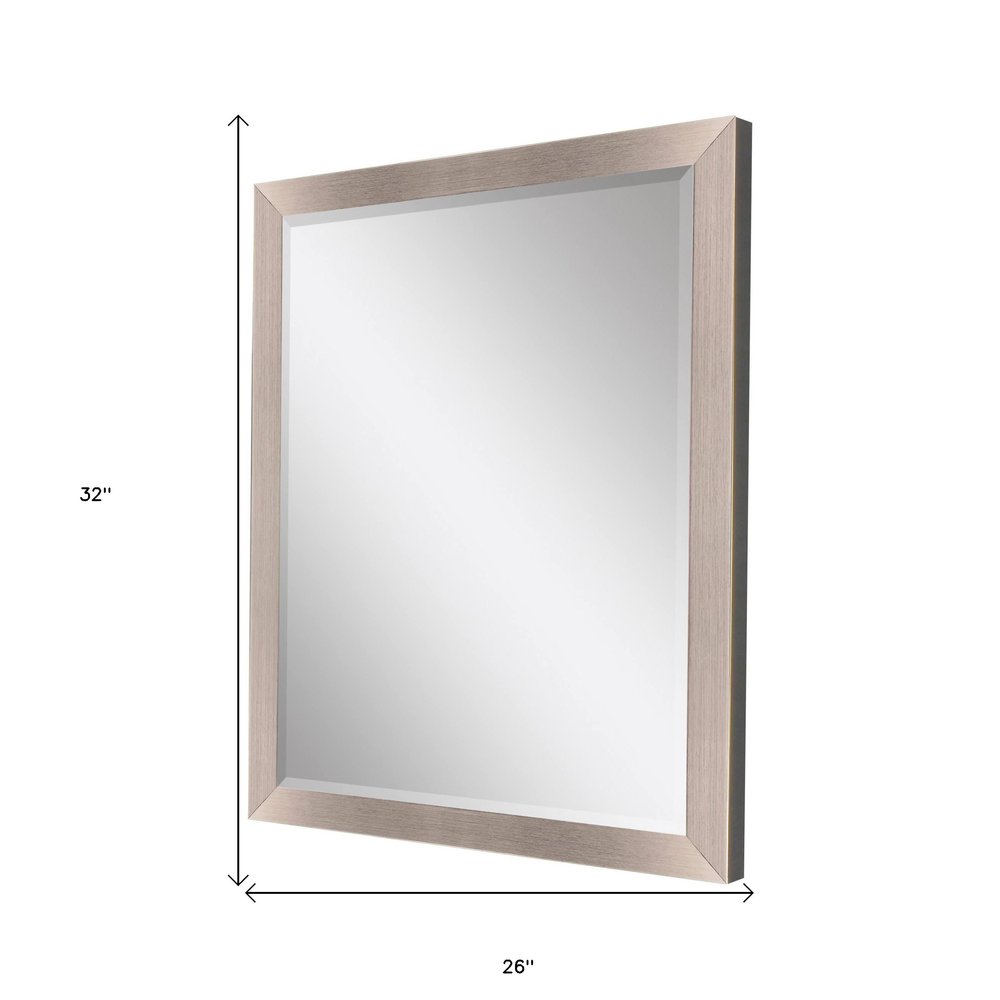 Silver Accent Mirror - 32-inch
