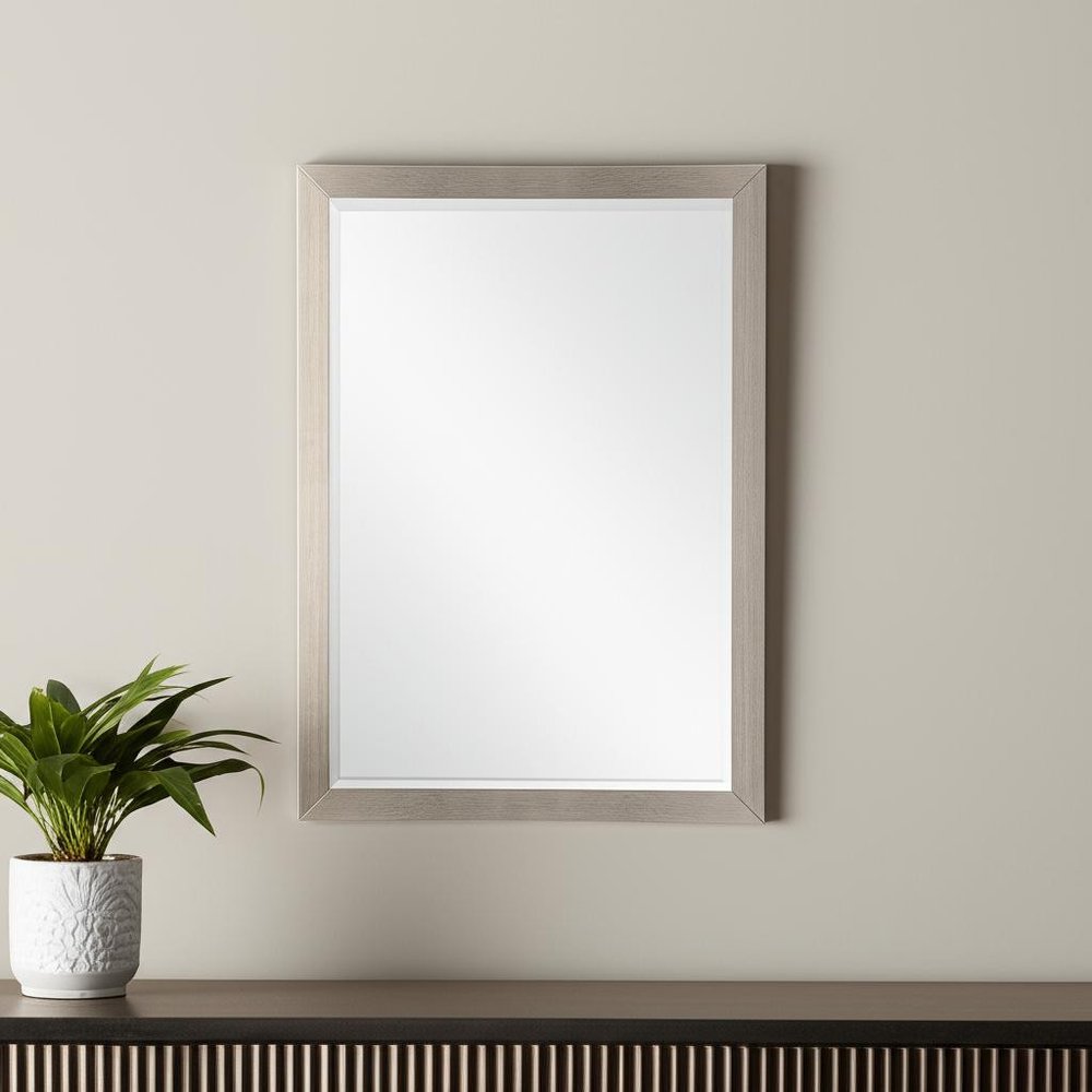 Silver Accent Mirror - 38-inch