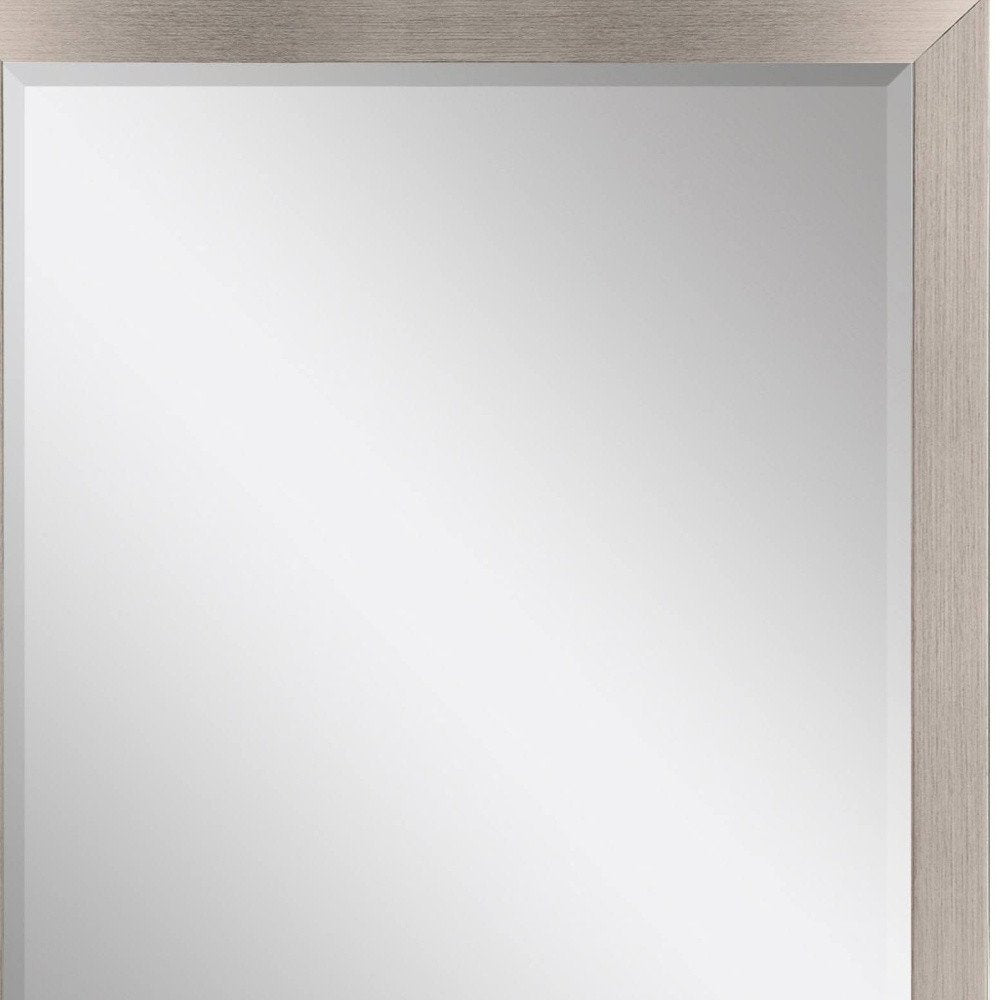 Silver Framed Accent Mirror - 42-inch