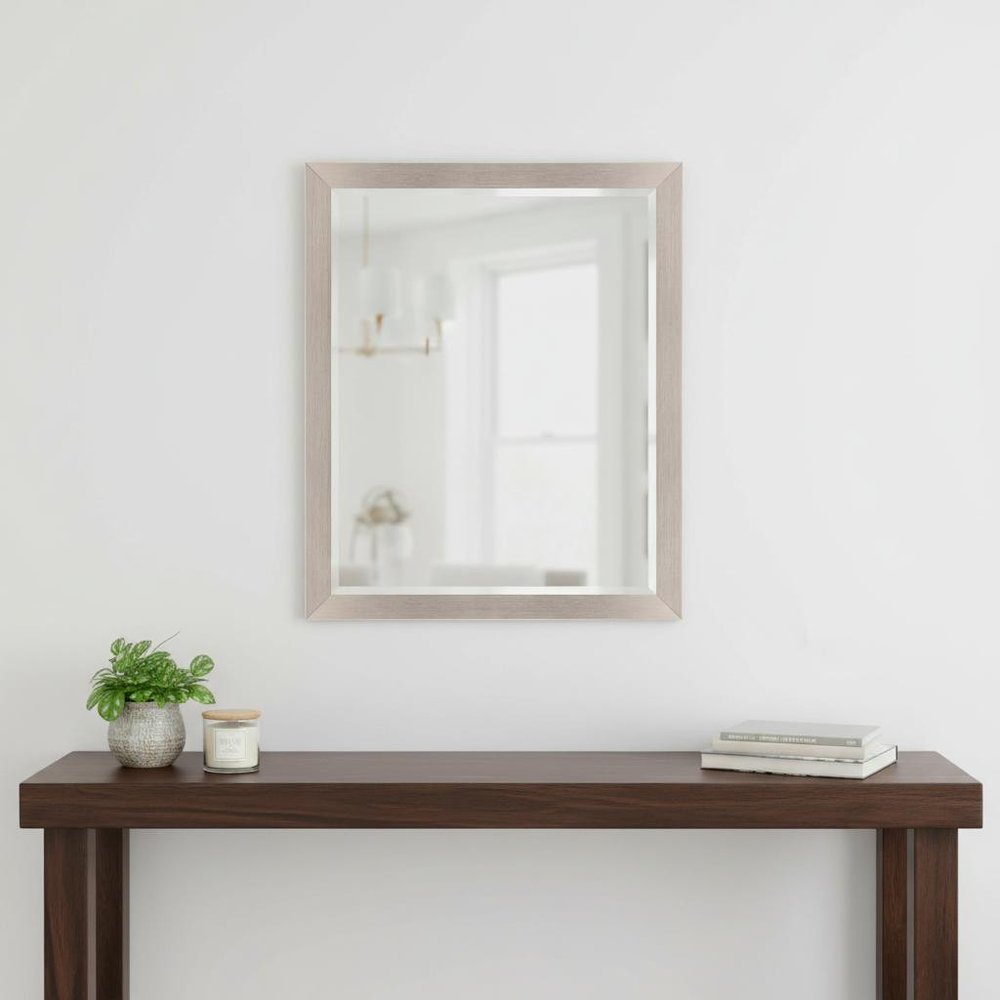 Silver Framed Accent Mirror - 42-inch
