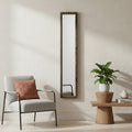Brown Solid Wood Framed Accent Mirror - 59-inch