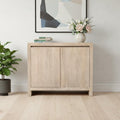 Ivory Distressed Reclaimed Wood Sideboard with Two Doors - 42-inch