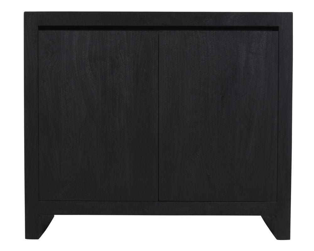 Graphite Distressed Reclaimed Wood Sideboard with Two Doors - 42-inch