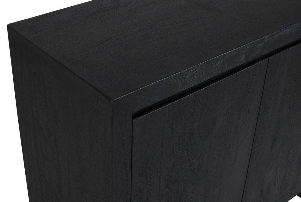 Graphite Distressed Reclaimed Wood Sideboard with Two Doors - 42-inch