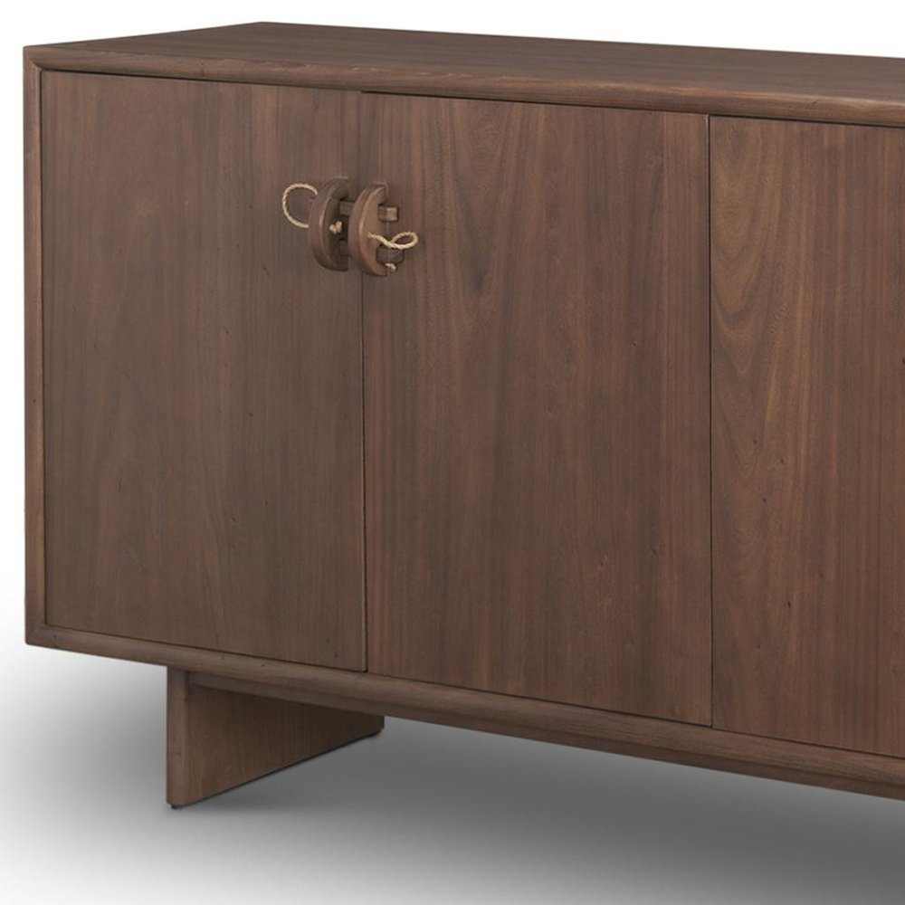 Brown Sideboard Soft Close with Four Doors - 71-inch