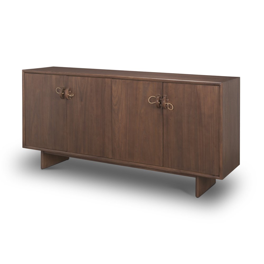Brown Sideboard Soft Close with Four Doors - 71-inch