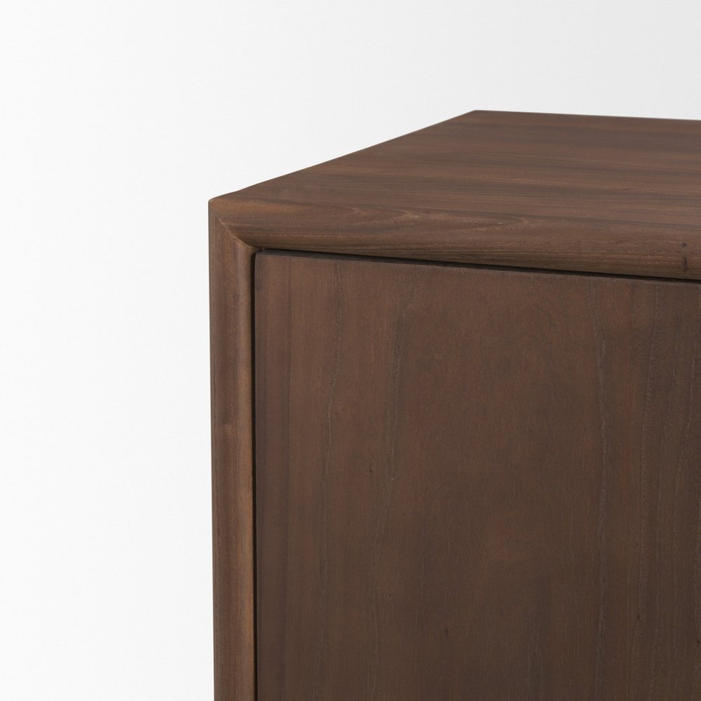 Brown Sideboard Soft Close with Four Doors - 71-inch