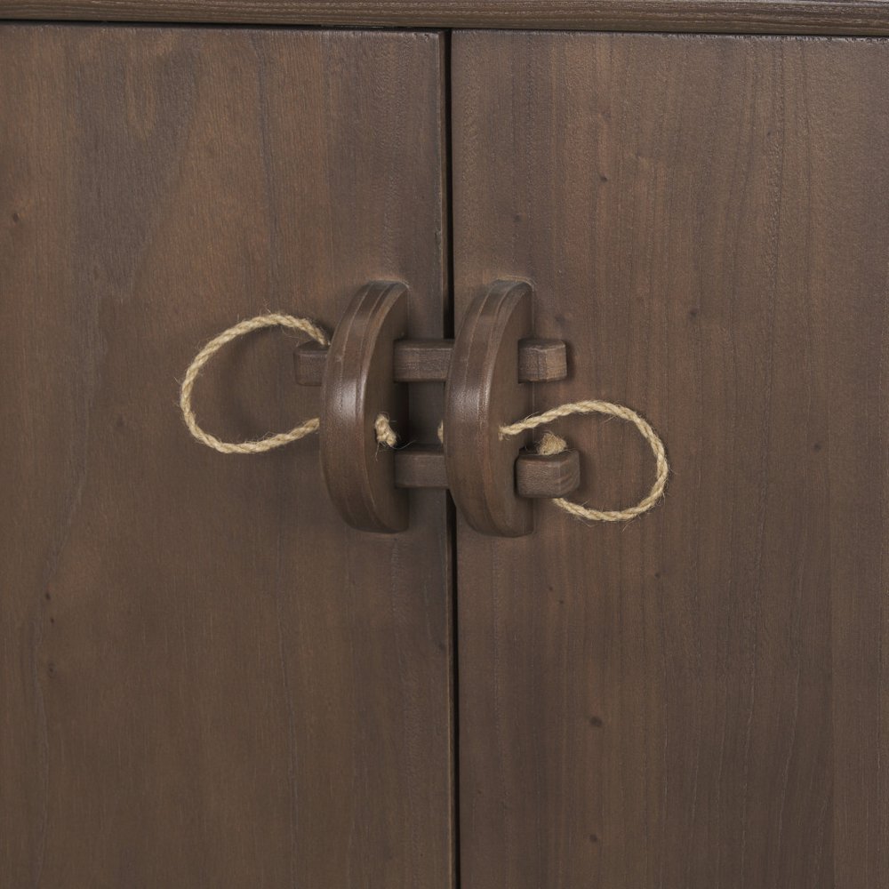 Brown Sideboard Soft Close with Four Doors - 71-inch